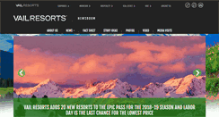 Desktop Screenshot of news.vailresorts.com